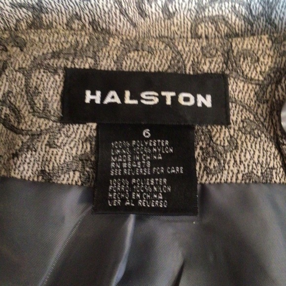 Halston Long Full button Jacket and Skirt Suit Women's Size 6 - Picture 12 of 14